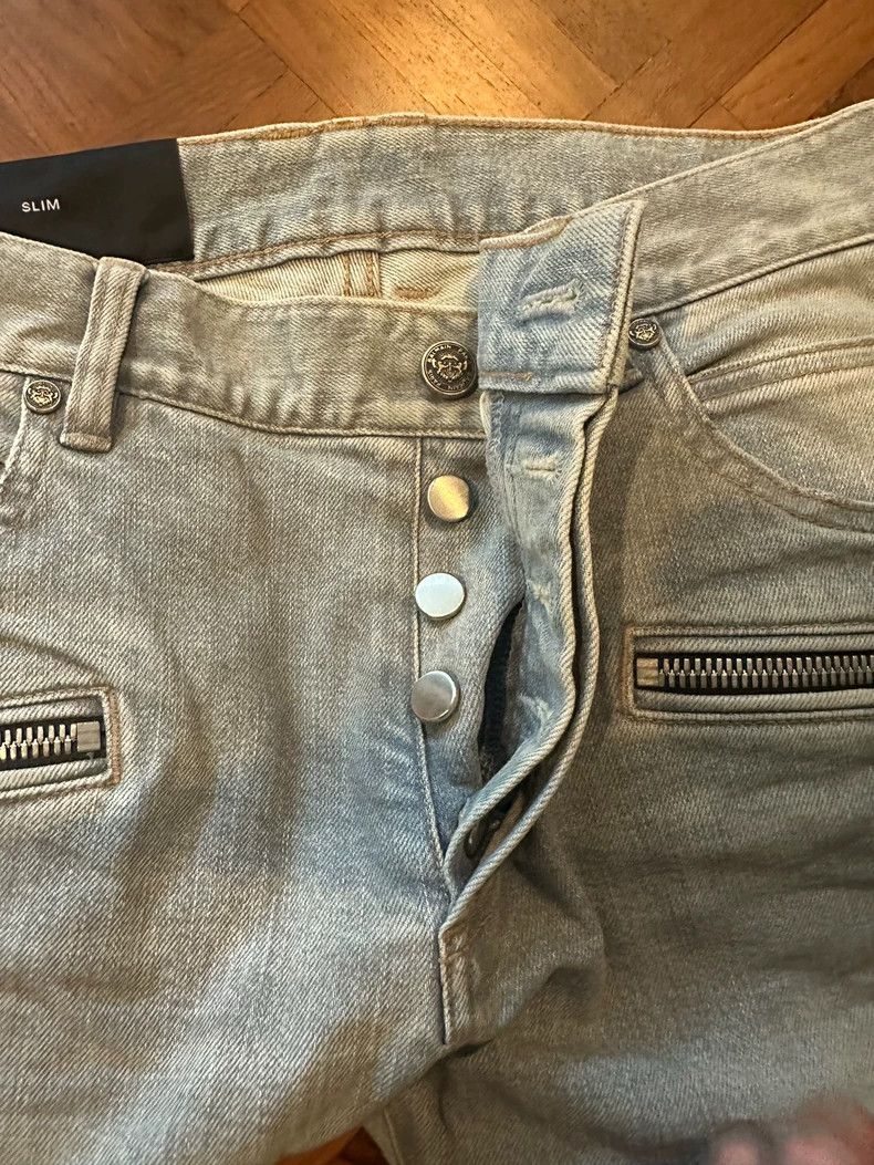 Balmain balmain distressed gray denim pants-dmc Size US 27 - 3 Thumbnail