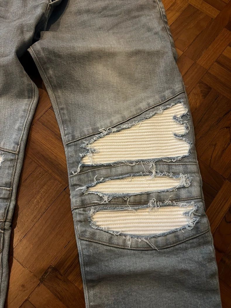 Balmain balmain distressed gray denim pants-dmc Size US 27 - 2 Thumbnail