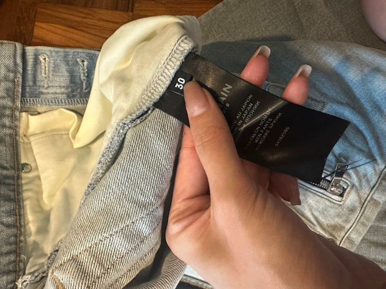 Balmain balmain distressed gray denim pants-dmc Size US 27 - 4 Thumbnail