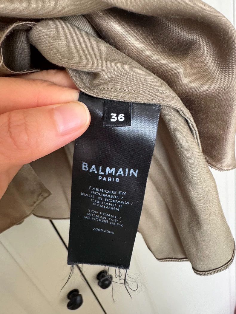 Balmain elegant balmain long sleeve shirt with buttons-dmc Size US S / EU 44-46 / 1 - 4 Thumbnail