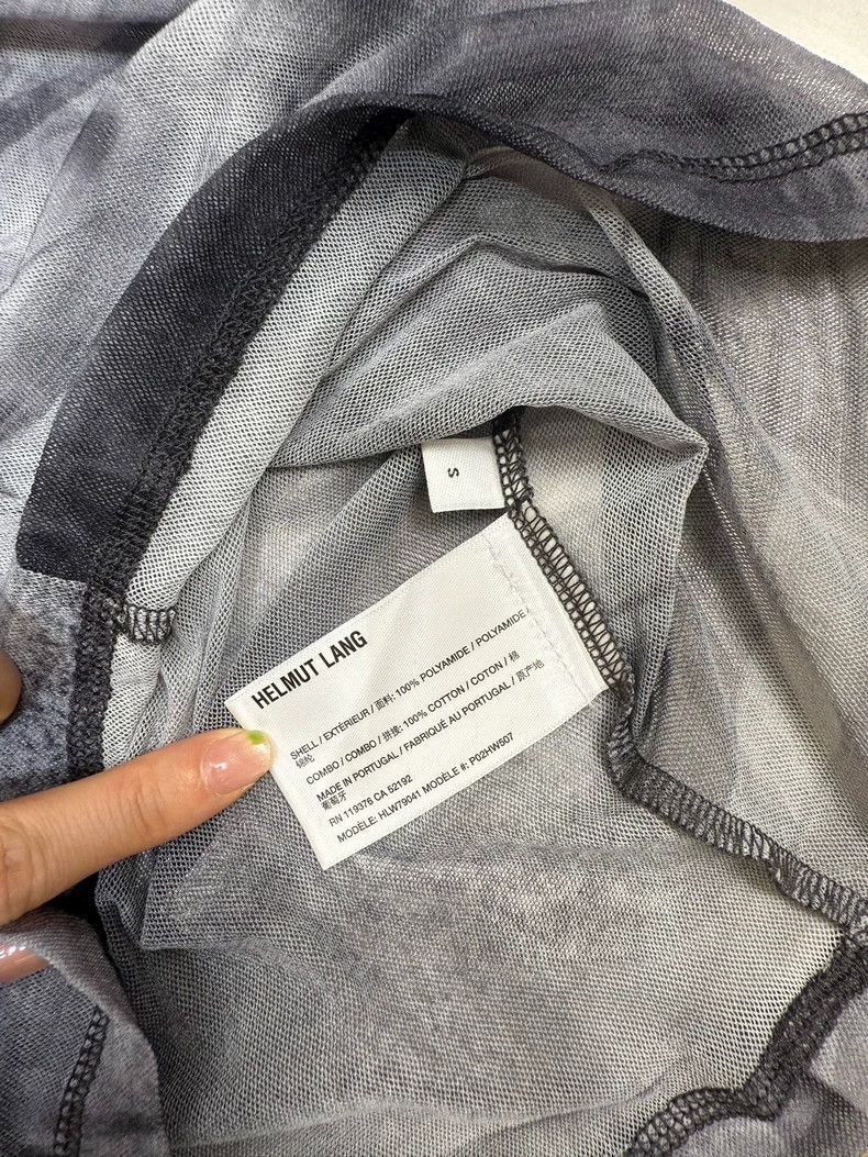 Helmut Lang helmut lang sheer short sleeve t-shirt-dmc Size US S / EU 44-46 / 1 - 5 Thumbnail