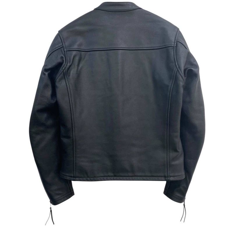 Kadoya sleek black leather motorcycle jacket-dmc Size US XXL / EU 58 / 5 - 2 Thumbnail