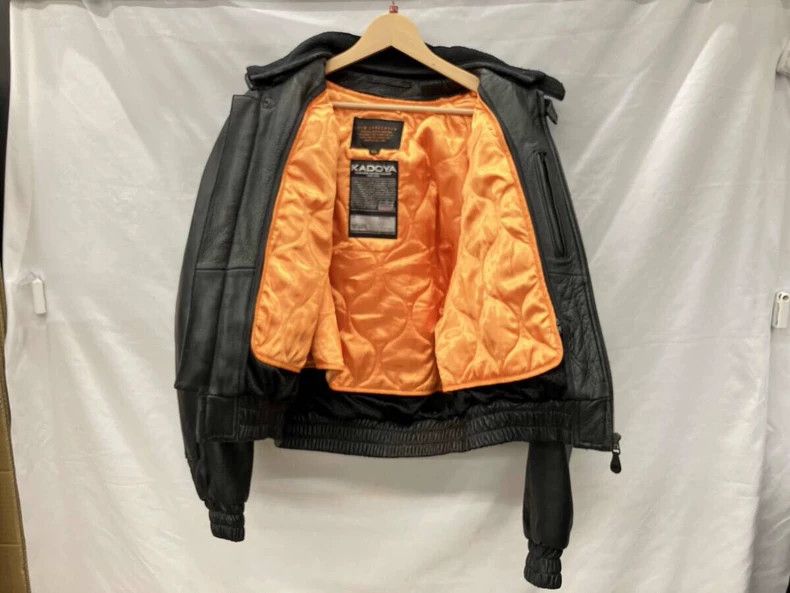 Kadoya black leather bomber jacket with detachable lining-dmc Size US XXL / EU 58 / 5 - 3 Thumbnail