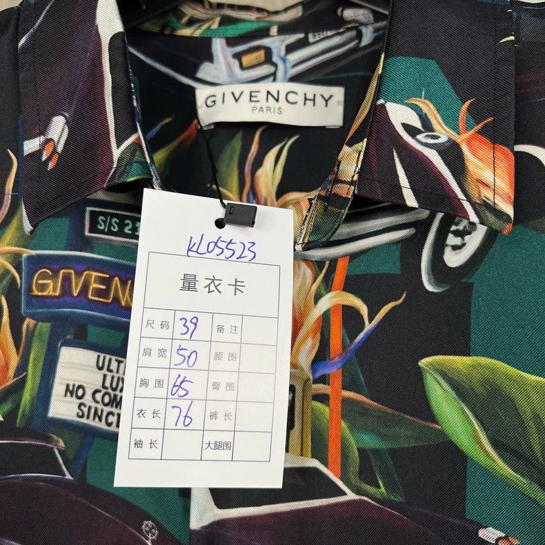 Givenchy givenchy silk short-sleeve shirt with prints-dmc Size US M / EU 48-50 / 2 - 6 Thumbnail