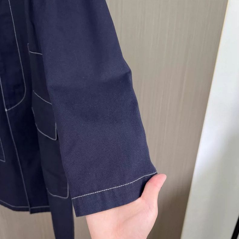 Givenchy Givenchy Long Coat with Contrast Stitching-dmc Size US L / EU 52-54 / 3 - 4 Thumbnail