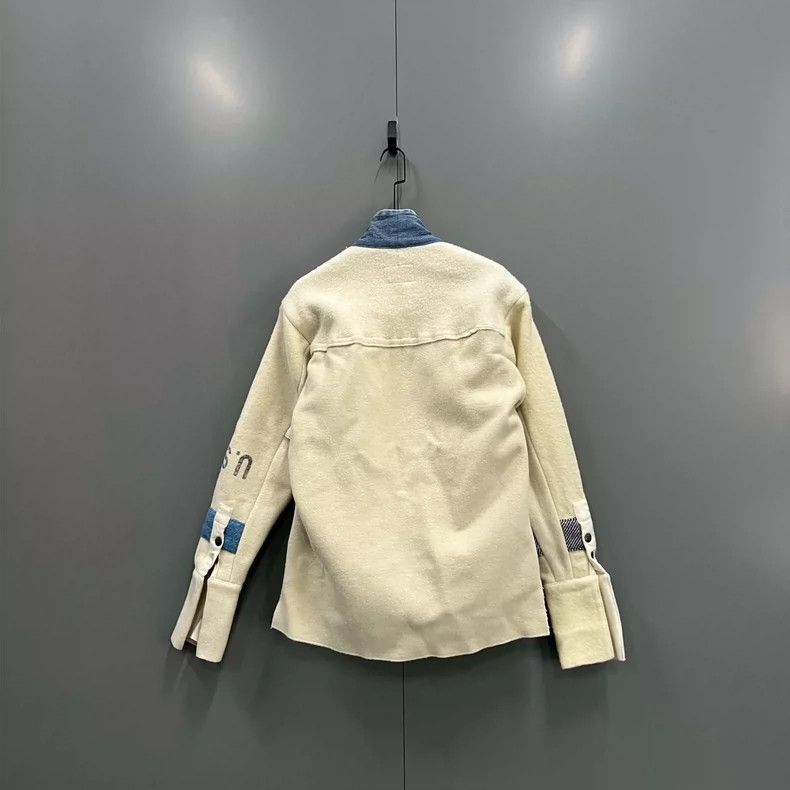 Greg Lauren greg lauren wool cotton blend color block jacket-dmc Size US M / EU 48-50 / 2 - 2 Thumbnail