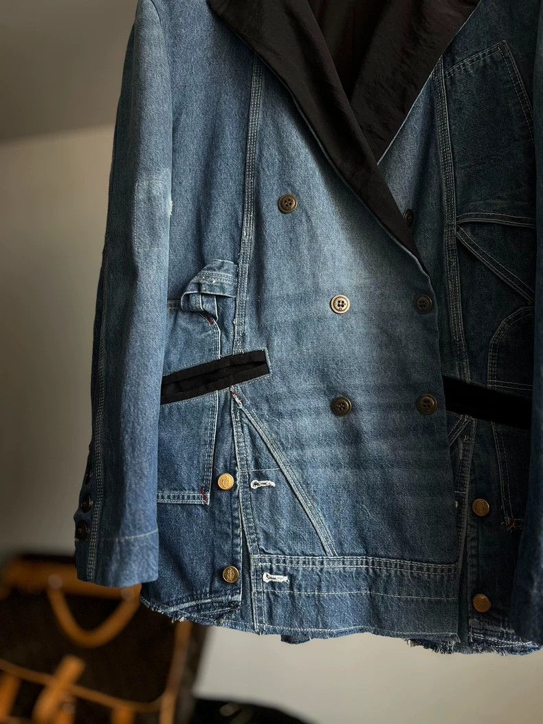 Greg Lauren unique greg lauren denim hunting jacket-dmc Size US M / EU 48-50 / 2 - 9 Thumbnail