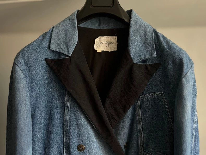 Greg Lauren unique greg lauren denim hunting jacket-dmc Size US M / EU 48-50 / 2 - 2 Thumbnail