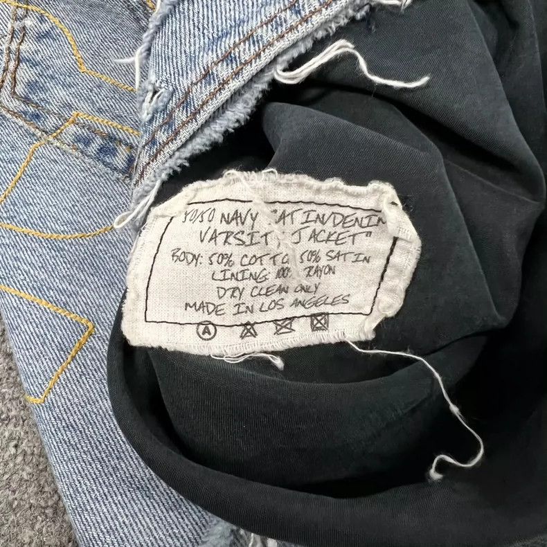 Greg Lauren Greg Lauren Patchwork Denim Baseball Jacket-dmc Size US M / EU 48-50 / 2 - 7 Thumbnail