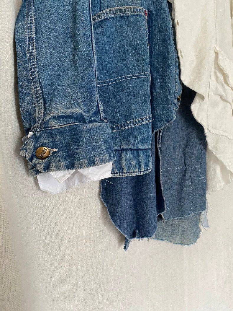 Greg Lauren greg lauren denim patchwork blazer-dmc Size US M / EU 48-50 / 2 - 5 Thumbnail