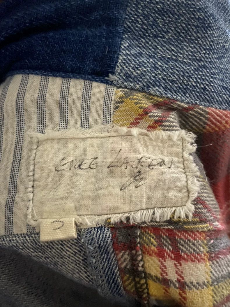Greg Lauren greg lauren distressed denim and plaid shirt-dmc Size US L / EU 52-54 / 3 - 2 Thumbnail