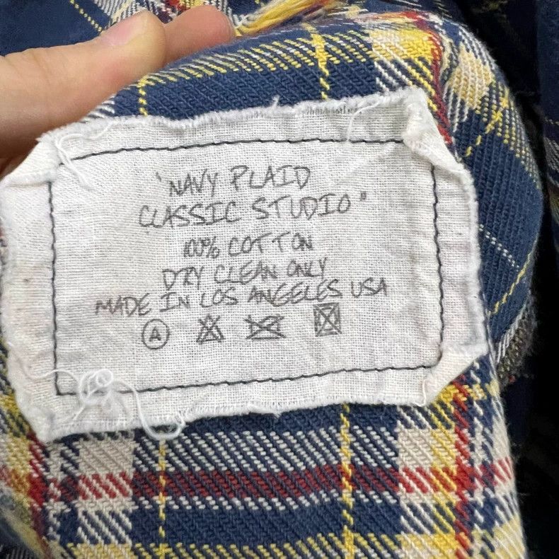 Greg Lauren greg lauren plaid shirt with front pockets-dmc Size US M / EU 48-50 / 2 - 5 Thumbnail
