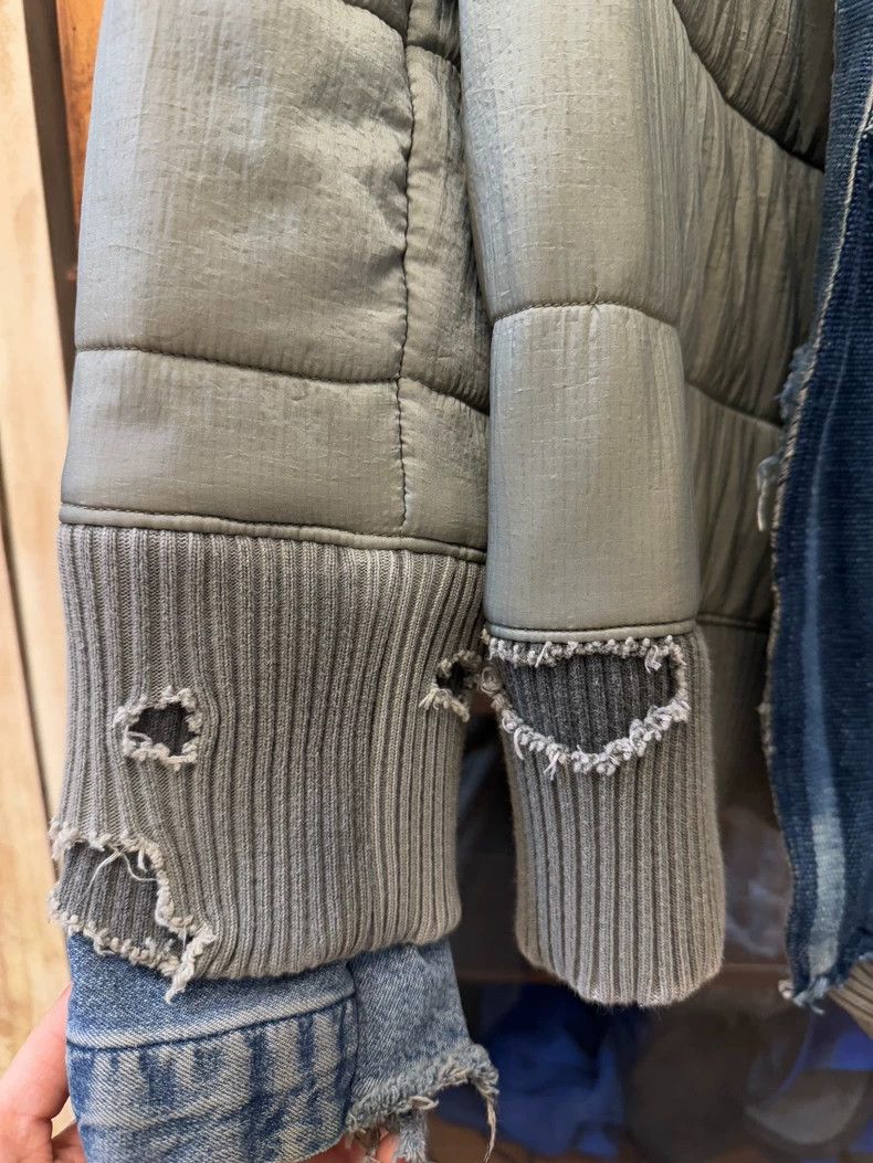 Greg Lauren unique quilted army fabric down jacket-dmc Size US S / EU 44-46 / 1 - 5 Thumbnail