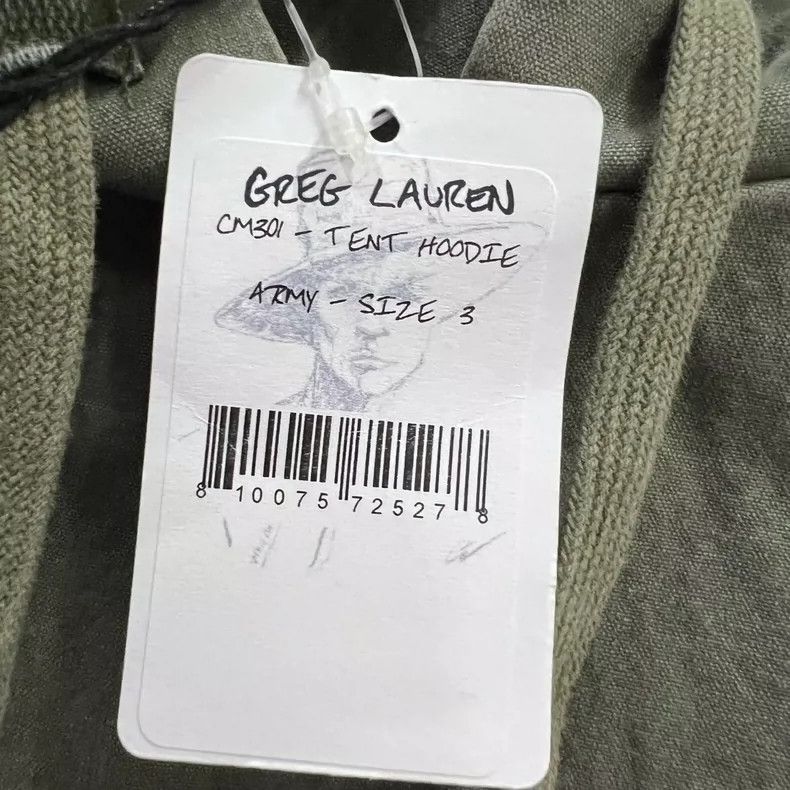 Greg Lauren greg lauren green hoodie pullover size 3-dmc Size US M / EU 48-50 / 2 - 4 Thumbnail