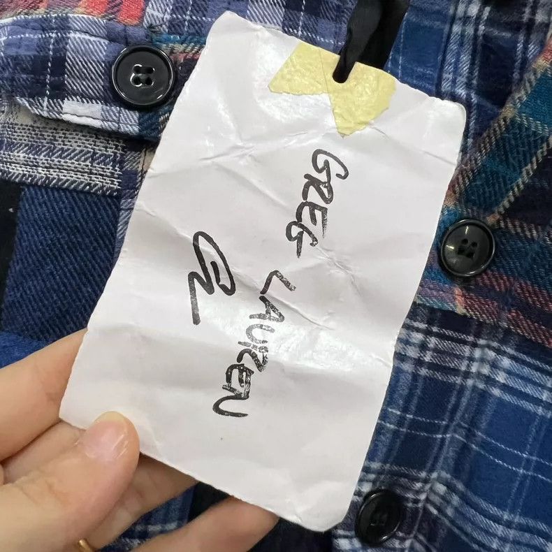 Greg Lauren greg lauren plaid patchwork fleece jacket-dmc Size US M / EU 48-50 / 2 - 5 Thumbnail