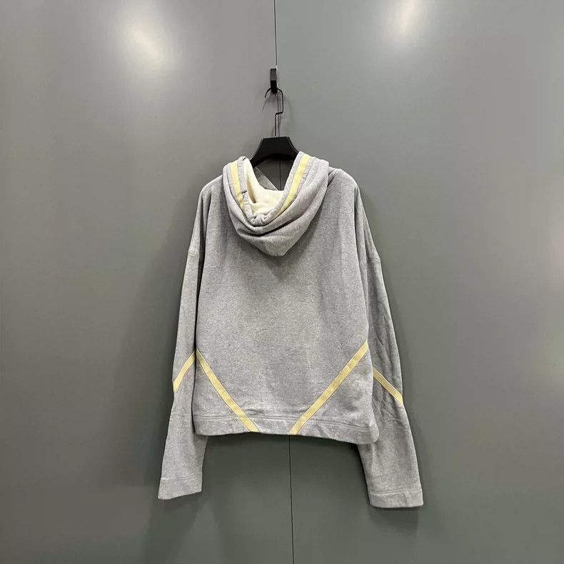 Greg Lauren gray colorblock hooded sweatshirt-dmc Size US M / EU 48-50 / 2 - 2 Thumbnail