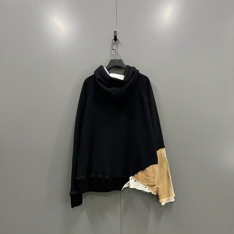 Greg Lauren greg lauren black patchwork hoodie-dmc Size US M / EU 48-50 / 2 - 2 Thumbnail