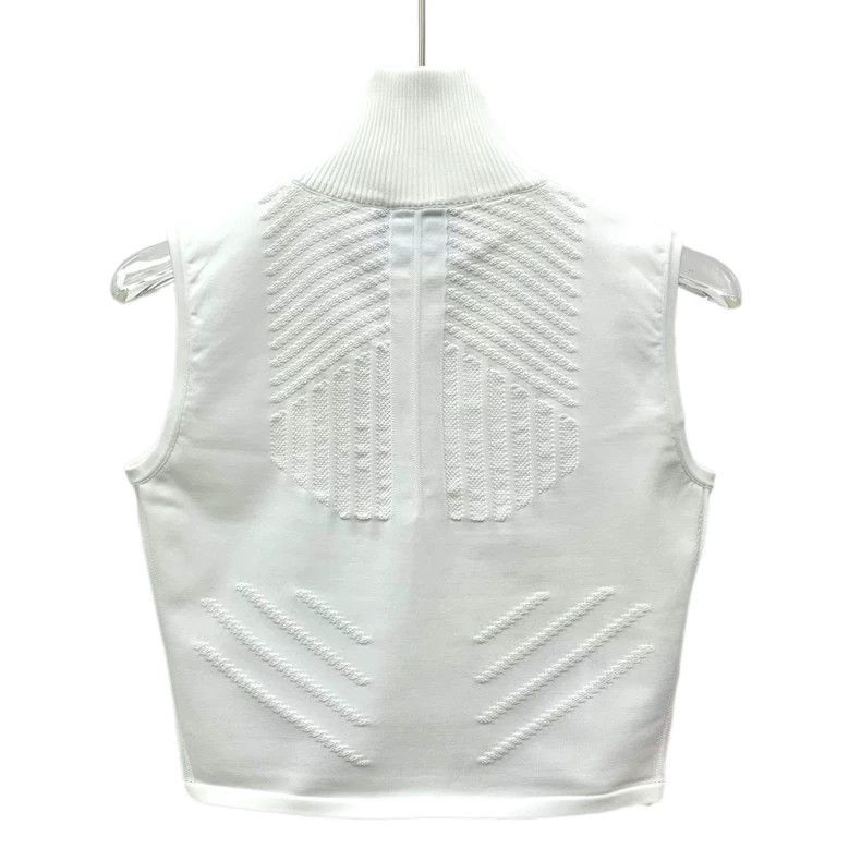 Prada prada white sleeveless knit zip vest-dmc Size XS / US 0-2 / IT 36-38 - 2 Thumbnail