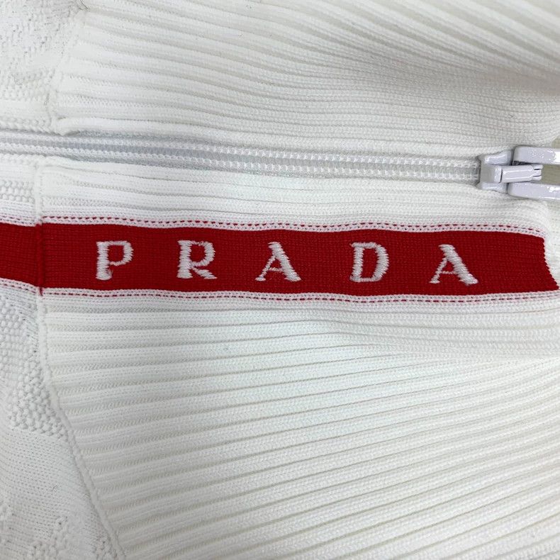 Prada prada white sleeveless knit zip vest-dmc Size XS / US 0-2 / IT 36-38 - 5 Thumbnail