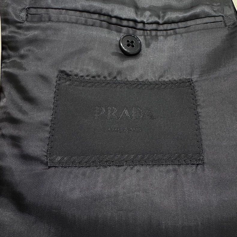 Prada Prada Gray Striped Suit Jacket Size 52-dmc Size US XL / EU 56 / 4 - 3 Thumbnail