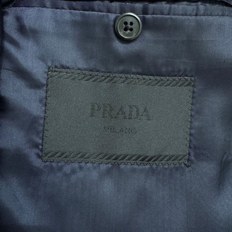 Prada prada blue striped suit jacket size 52-dmc Size US L / EU 52-54 / 3 - 3 Thumbnail
