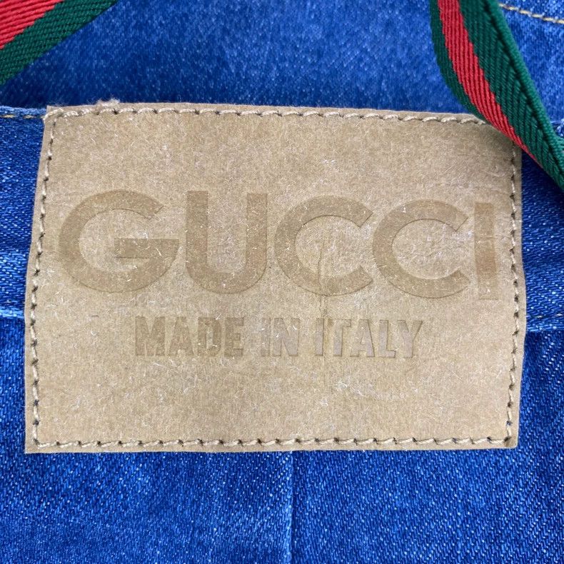 Gucci Gucci Blue Cotton Denim Skirt with Belt-dmc Size US 36 / EU 52 - 5 Thumbnail