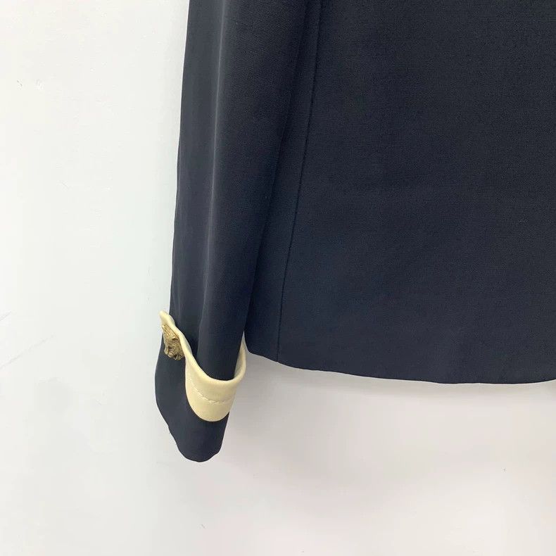 Gucci Gucci Colorblock Lion Button Wool Jacket-dmc Size US M / EU 48-50 / 2 - 4 Thumbnail