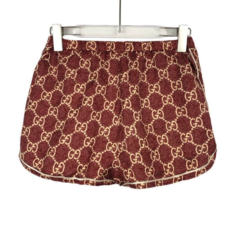 Gucci gucci red logo patterned silk shorts-dmc Size US 26 / EU 42 - 2 Thumbnail