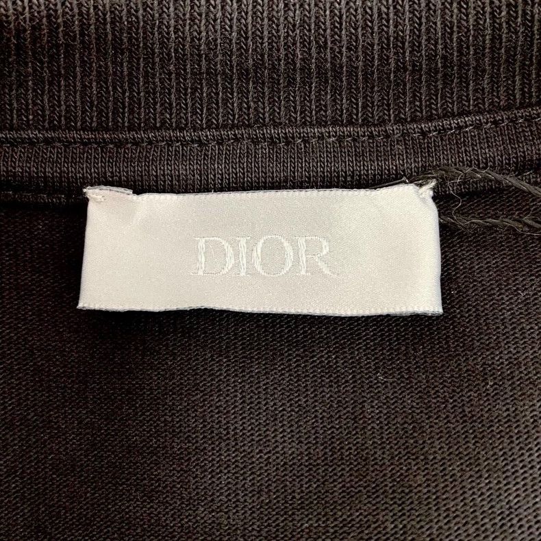 Dior black logo embroidered cotton t-shirt-dmc Size US XS / EU 42 / 0 - 5 Thumbnail