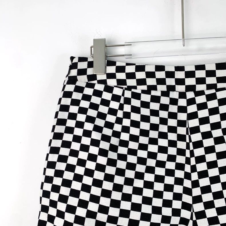 Dior christian dior black and white checkered shorts-dmc Size US 31 - 3 Thumbnail
