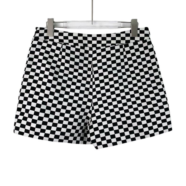 Dior christian dior black and white checkered shorts-dmc Size US 31 - 2 Thumbnail