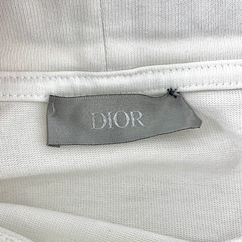 Dior white cotton graphic t-shirt with logo-dmc Size US XS / EU 42 / 0 - 6 Thumbnail