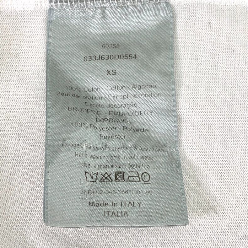 Dior white cotton graphic t-shirt with logo-dmc Size US XS / EU 42 / 0 - 8 Thumbnail