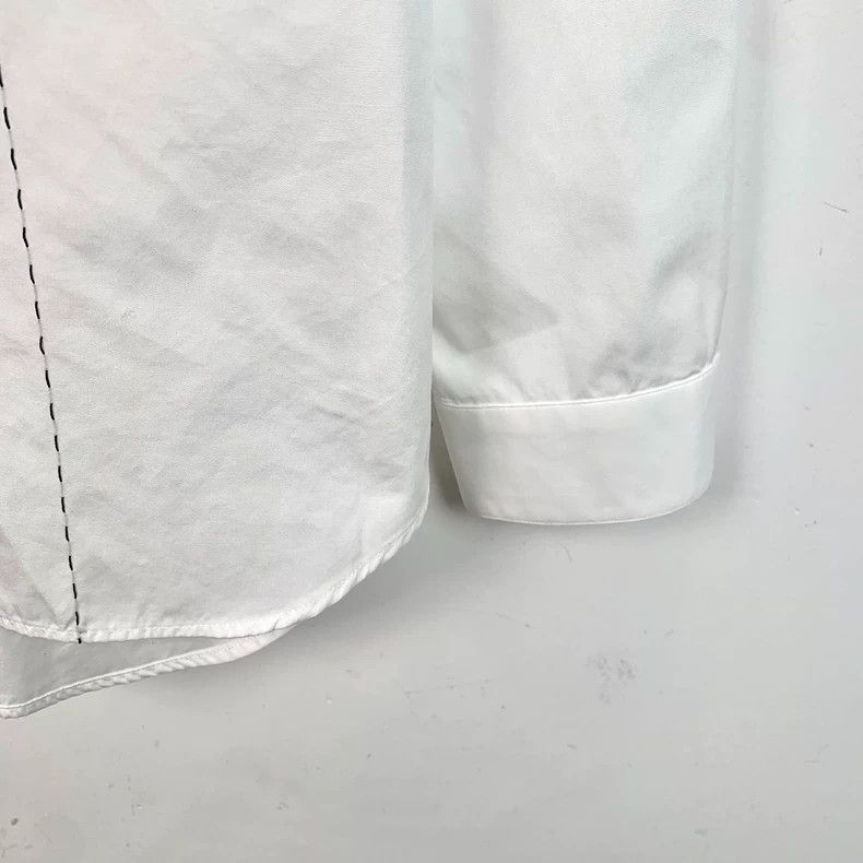 Dior Dior White Long Sleeve Shirt with Stitching-dmc Size US M / EU 48-50 / 2 - 4 Thumbnail