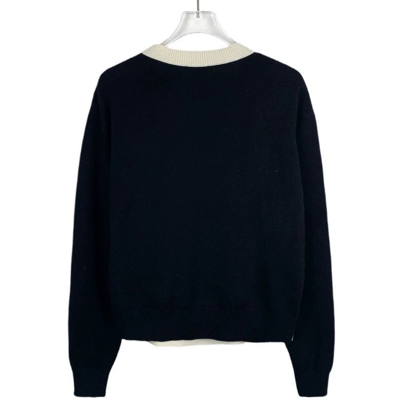 Chanel black and white dove pattern cashmere sweater-dmc Size US S / EU 44-46 / 1 - 2 Thumbnail