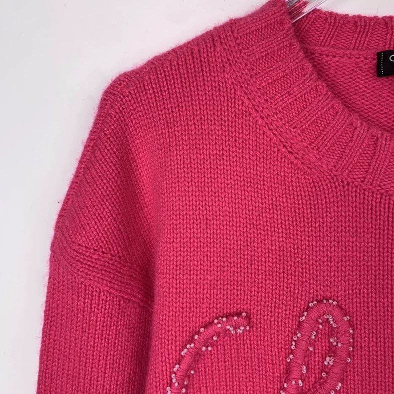 Chanel Chanel Pink Cashmere Knit Sweater with Logo-dmc Size US XS / EU 42 / 0 - 3 Thumbnail
