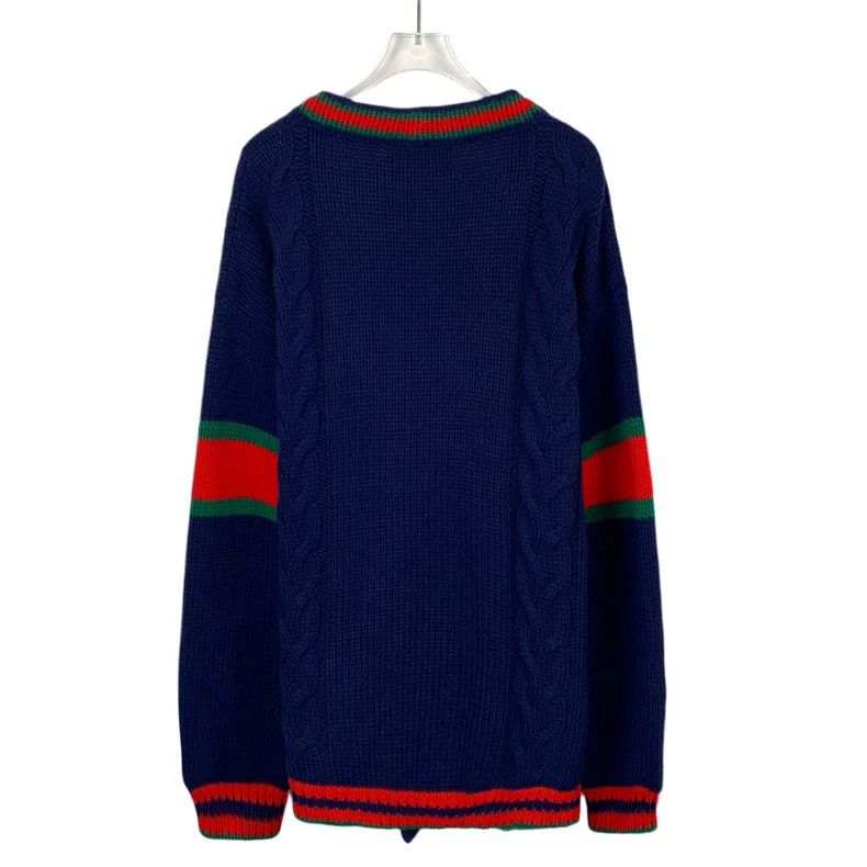 Gucci Gucci Blue Wool Knit Cardigan Sweater-dmc Size US XS / EU 42 / 0 - 2 Thumbnail