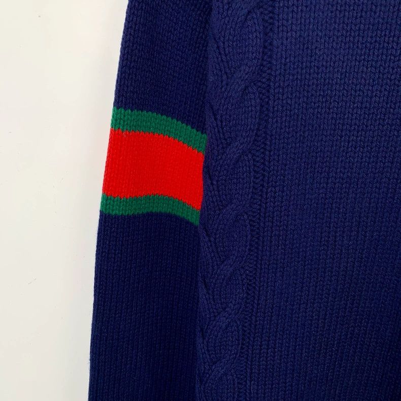 Gucci Gucci Blue Wool Knit Cardigan Sweater-dmc Size US XS / EU 42 / 0 - 5 Thumbnail