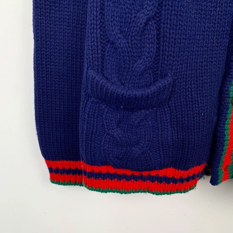 Gucci Gucci Blue Wool Knit Cardigan Sweater-dmc Size US XS / EU 42 / 0 - 4 Thumbnail