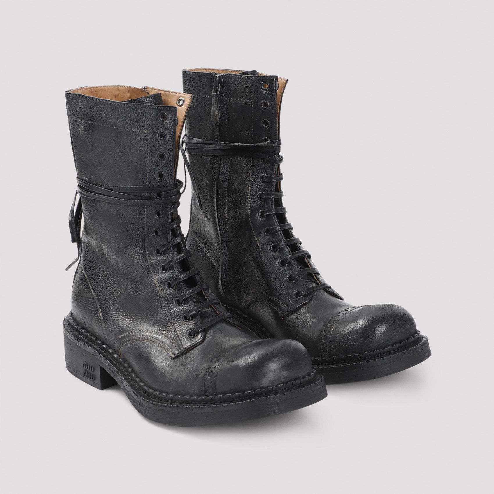 Miu Miu Miu Miu Laced Ankle Boots Size US 10 / IT 40 - 3 Thumbnail