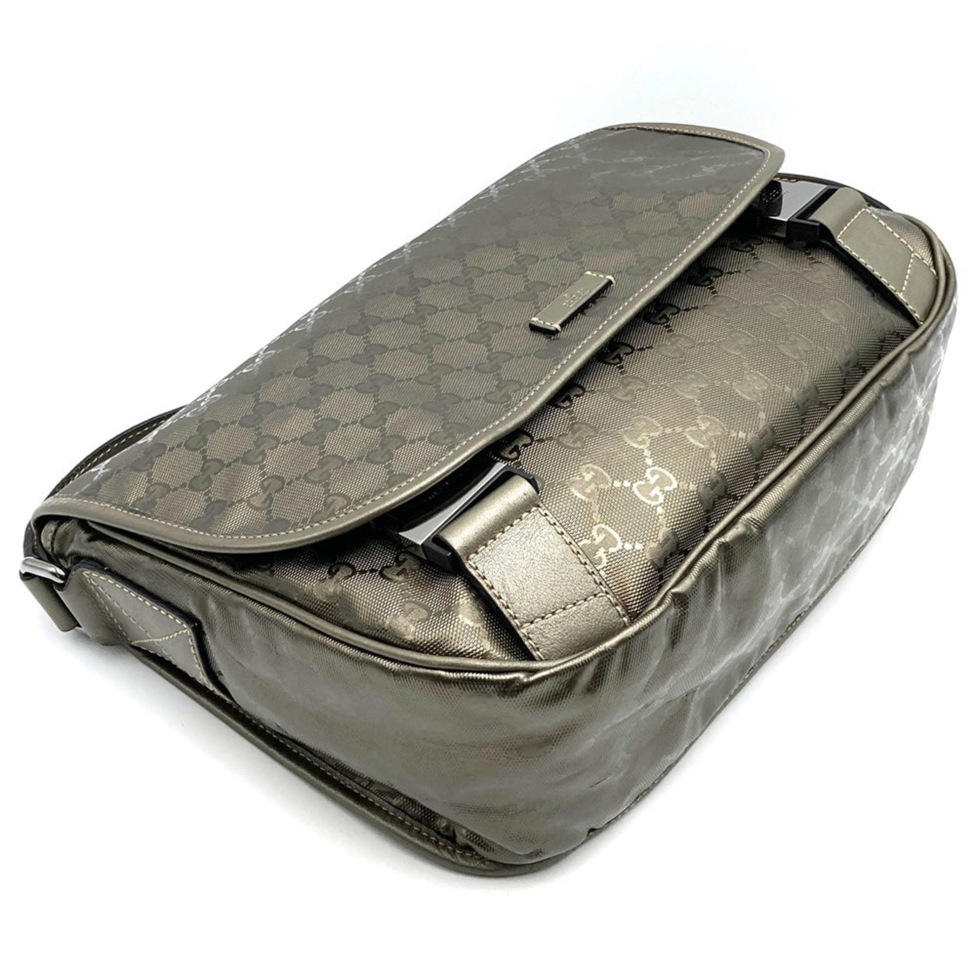 Gucci GUCCI 201732 Shoulder Bag GG Imprime Crossbody Brown Metallic Women's Size ONE SIZE - 5 Thumbnail