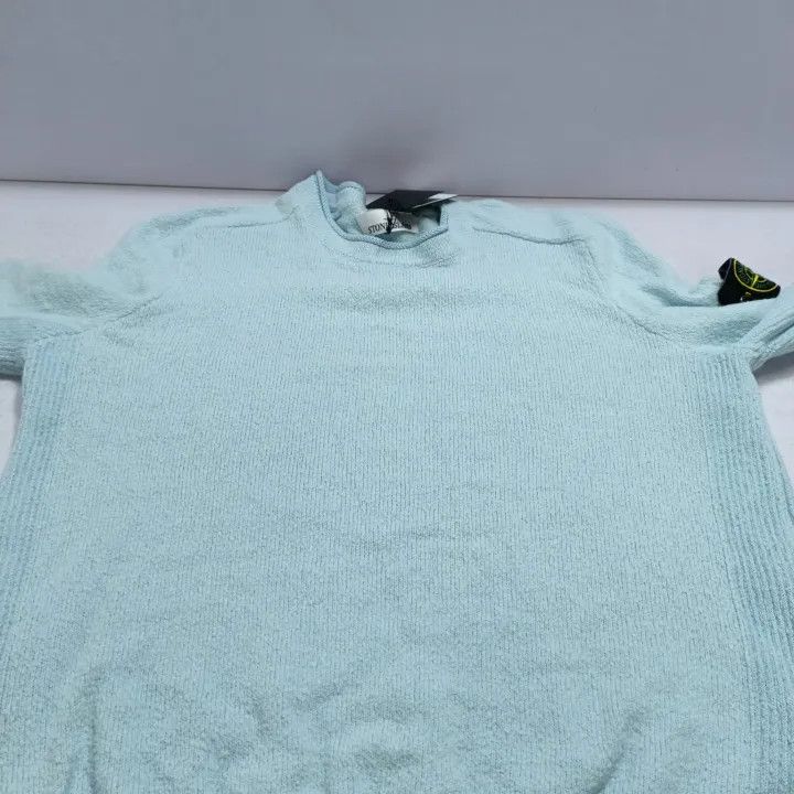 Stone Island Stone Island Blue Crew Neck Long Sleeve Sweater Size US L / EU 52-54 / 3 - 12 Thumbnail