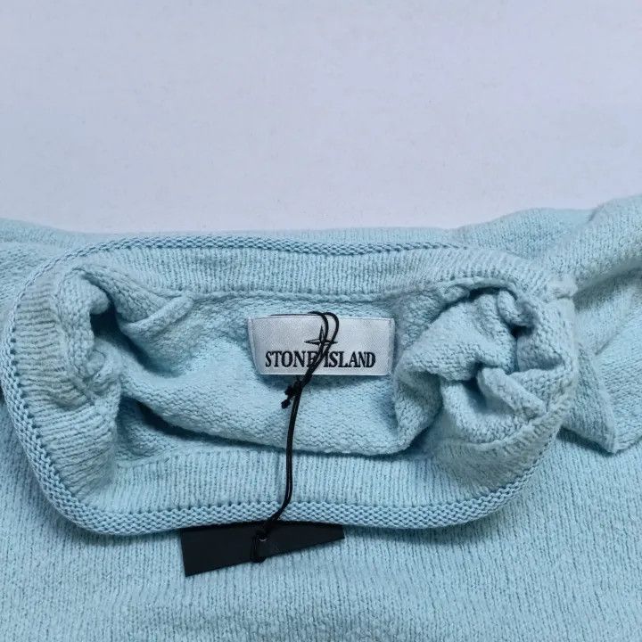 Stone Island Stone Island Blue Crew Neck Long Sleeve Sweater Size US L / EU 52-54 / 3 - 9 Thumbnail