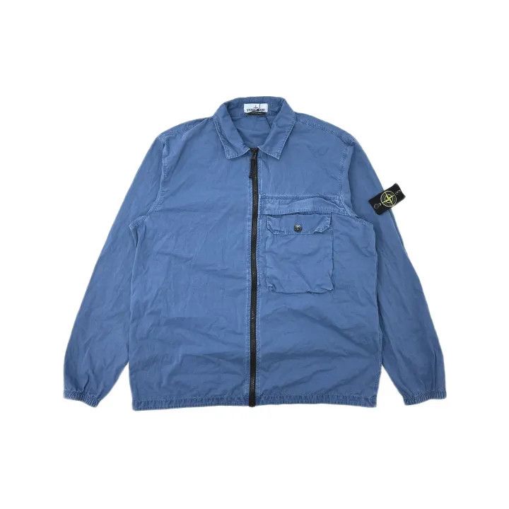 Stone Island Stone Island Blue Shirt Jacket for Men Size US XXL / EU 58 / 5 - 2 Thumbnail