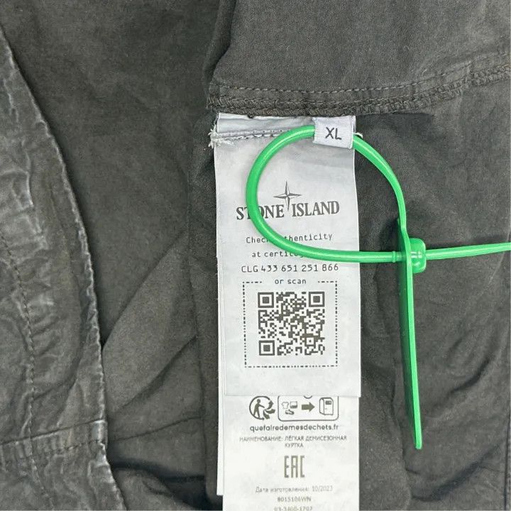 Stone Island Stone Island Black Hooded Zip Shirt Jacket Size US XL / EU 56 / 4 - 2 Thumbnail