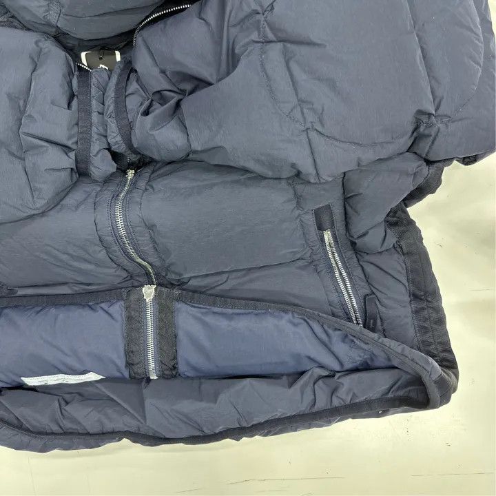 Stone Island Stone Island Navy Hooded Down Jacket Size US M / EU 48-50 / 2 - 7 Thumbnail