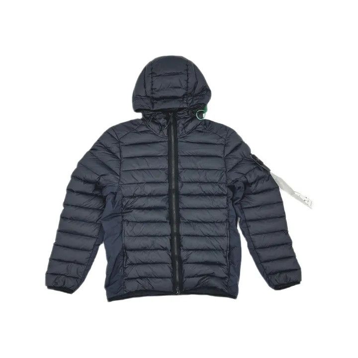 Stone Island Stone Island Blue Logo Zip Hoodie Jacket Size US M / EU 48-50 / 2 - 2 Thumbnail
