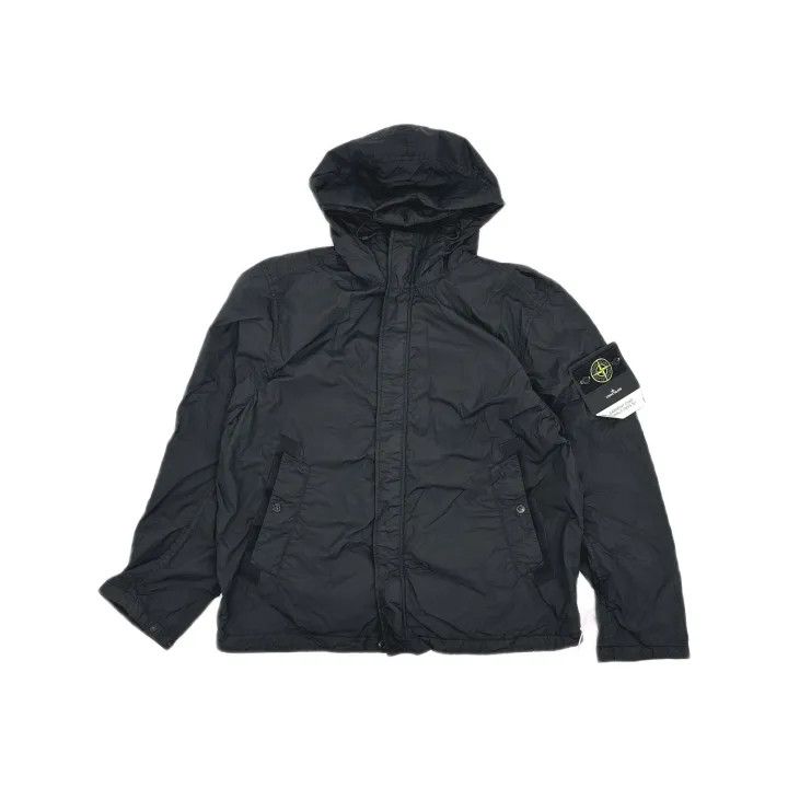 Stone Island Stone Island Black Waterproof Hooded Jacket Size US XXL / EU 58 / 5 - 2 Thumbnail