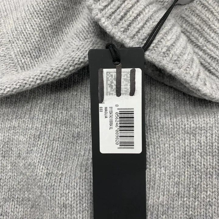 Stone Island Stone Island Gray Button-Up Knit Sweater Size US XL / EU 56 / 4 - 3 Thumbnail
