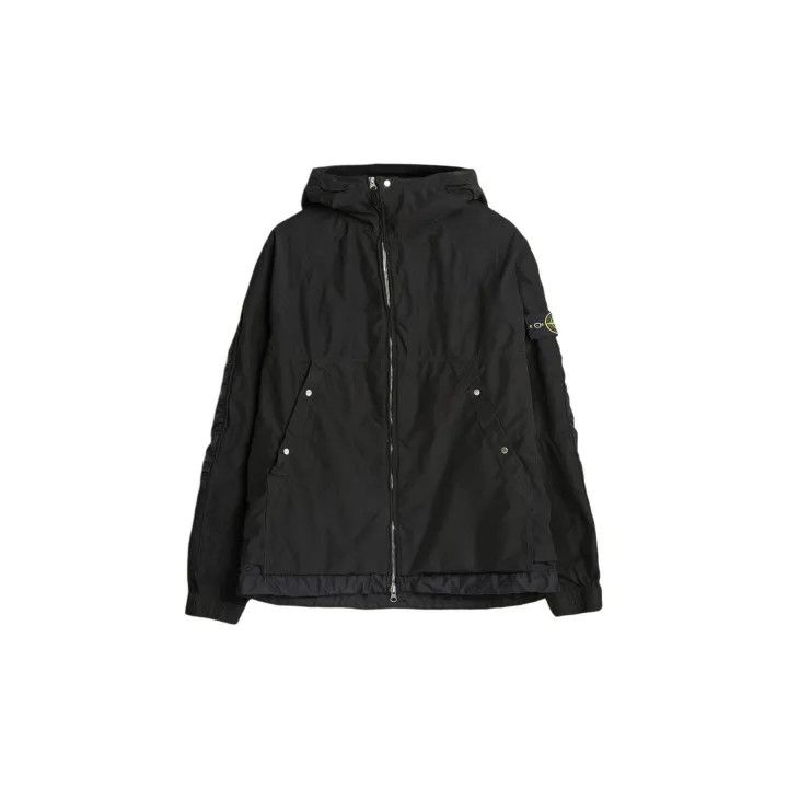 Stone Island Stone Island Black Hooded Jacket for Men Size US M / EU 48-50 / 2 - 2 Thumbnail